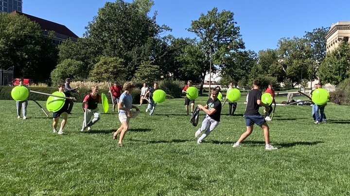 Classics battle reenactment
