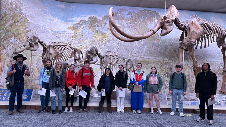Palmer's Latin class in Morrill Hall